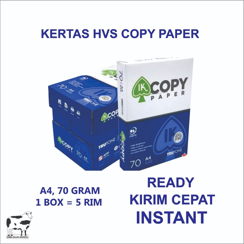 

Kertas HVS A4 70 Copy Paper 1 Box (Print dan foto copy kantoran, kampus, sekolah)