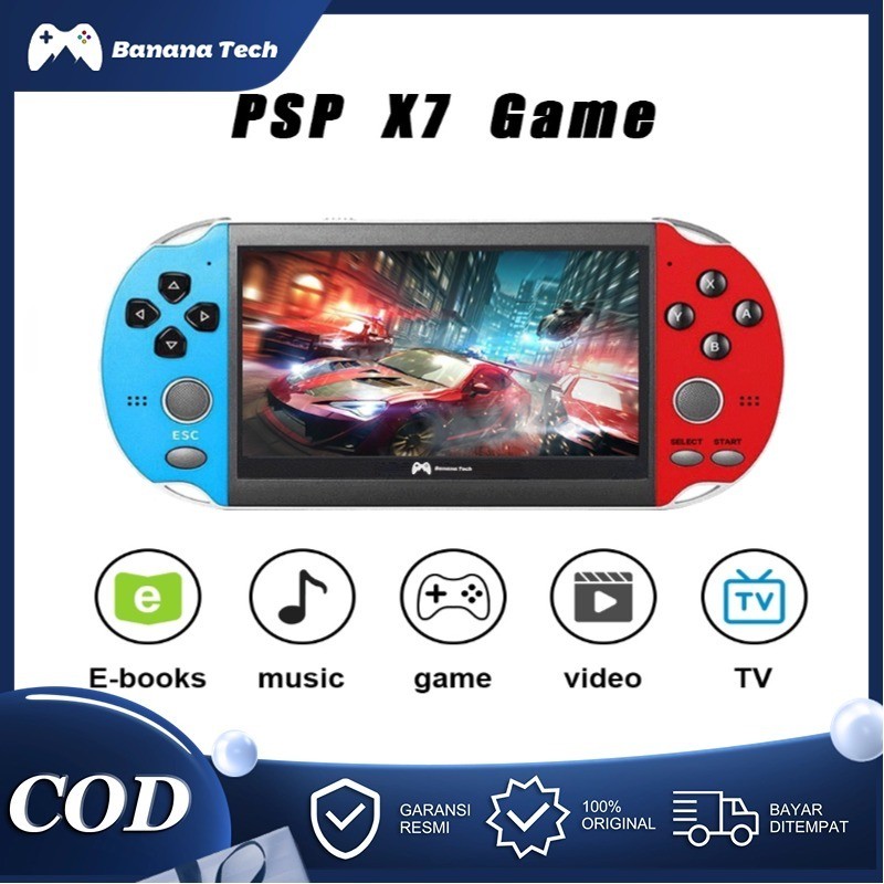 Gameboy Konsol Game PSP X7 8G Mp5 Musik Video Player  Screen Besar 4.3 Inch