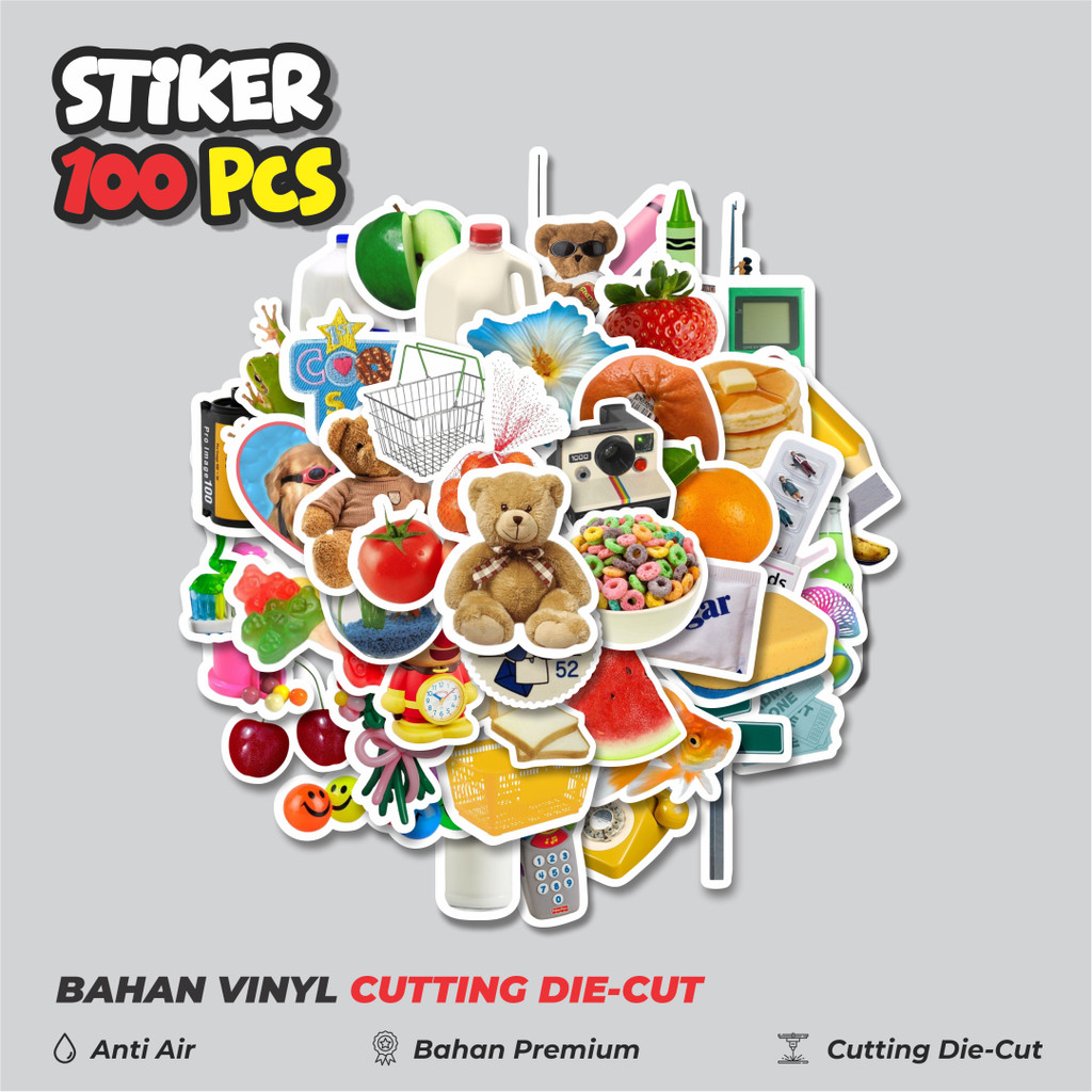 

Terbaru! 50 pcs Stiker Colorful Retro Aesthetic Mix 2 Dekorasi Lucu Kreatif untuk Notebook, Skateboard, HP