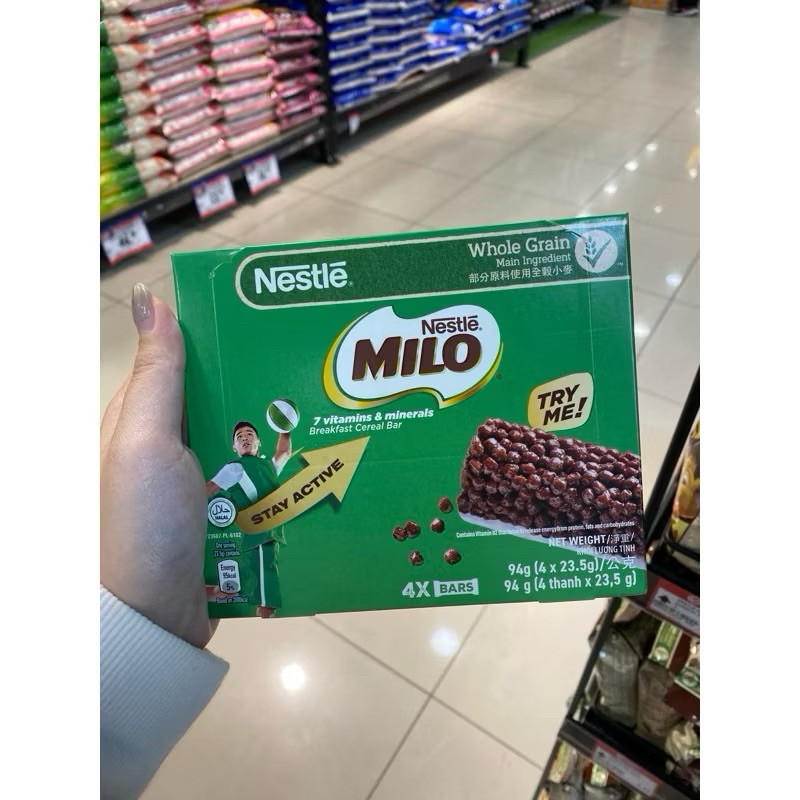 

milo breakfast cereal bar 4 pcs