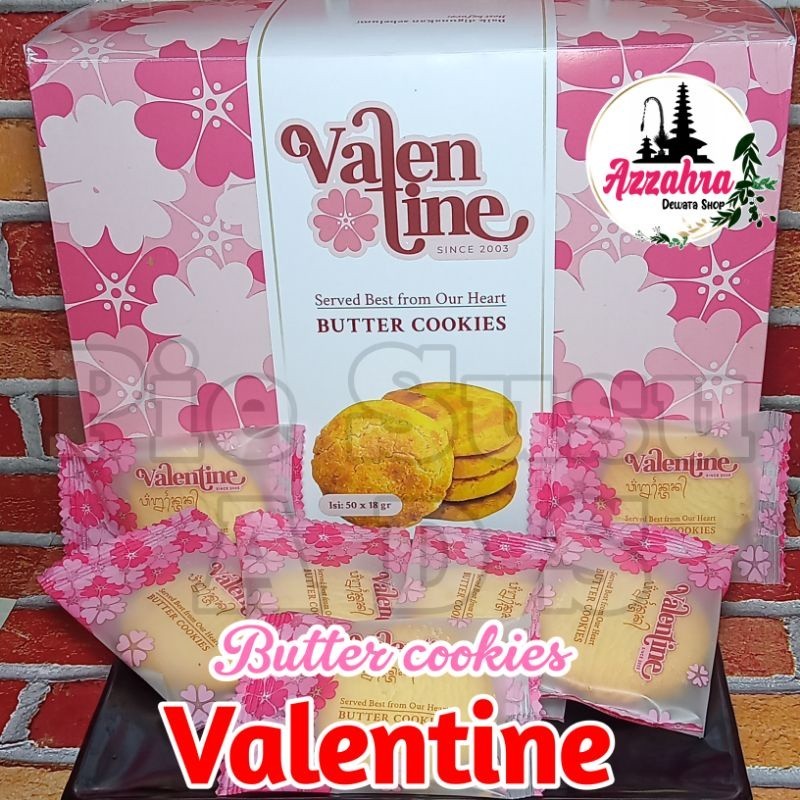 

Butter Cookies Valentine Isi 50Pcs + Box // Pie Bali // Oleh-Oleh Khas Bali.