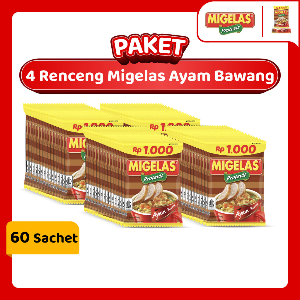 

Paket 4 Renceng Migelas Ayam Bawang