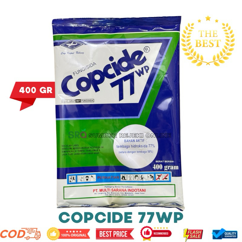 COPCIDE 77WP - FUNGISIDA BAKTERISIDA - COPCIDE 77WP KEMASAN 400GRAM