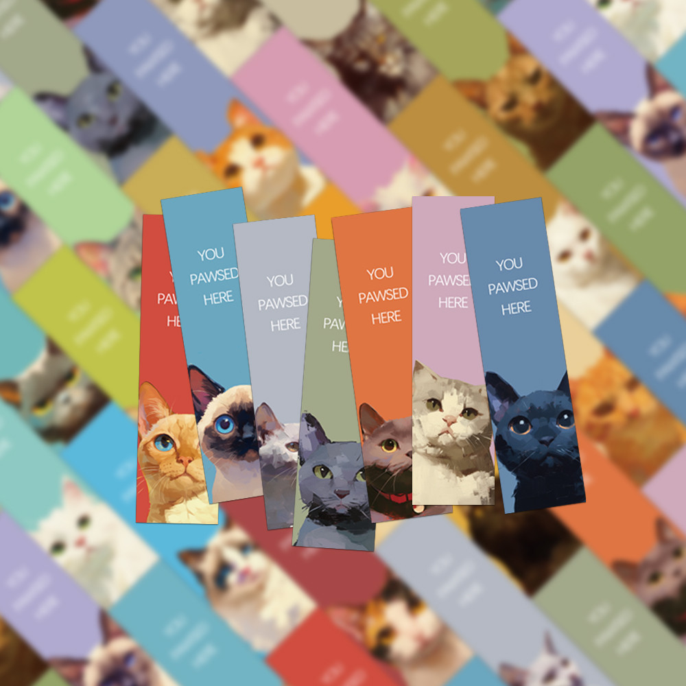 

30PCS Creative Cat Bookmarks Decorate Student Pages Books Handbooks Annotated Paper Cards Creative Gift Bookmarks