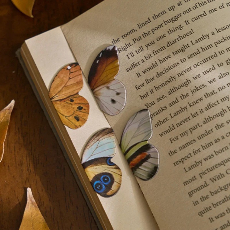 

Colourful Butterfly Bookmarks Cute Magnetic Bookmark Aesthetic Book Page Kawaii Stationery Reading Accessories
