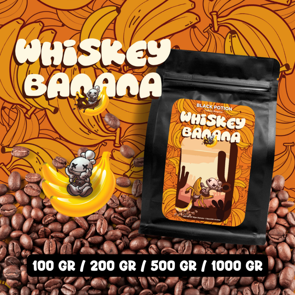 

Whiskey Banana Roasted Specialty Coffee (NO ALCOHOL)