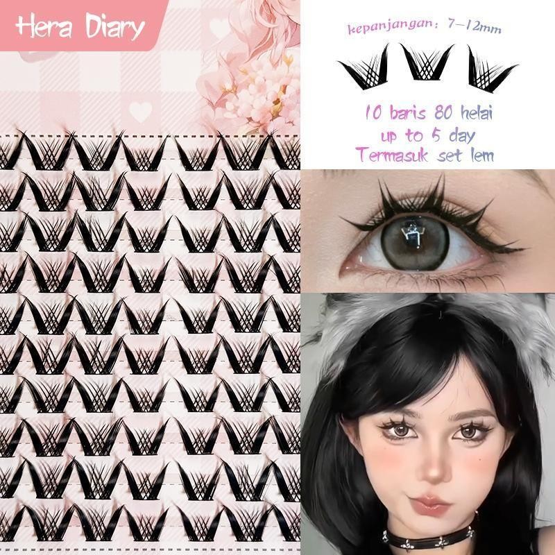 MPH NEW A21Bulumata Palsu Anime Douyin Cosplay Douyin Manga Big Box 10 row individual eyelash