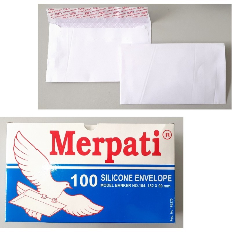 

[SDW] pekanbaru/Amplop Merpati Putih 104, 110,90 70GR (152x90mm)