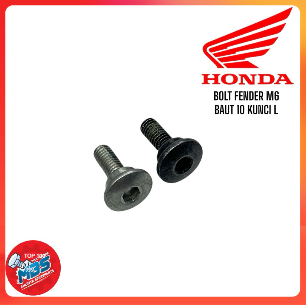 NPA AHM 90101-K29-900 Baut L Cover Tutup Bak CVT Depan Matic Beat Fi,Scoopy Fi,Vario 110-125-150,PCX