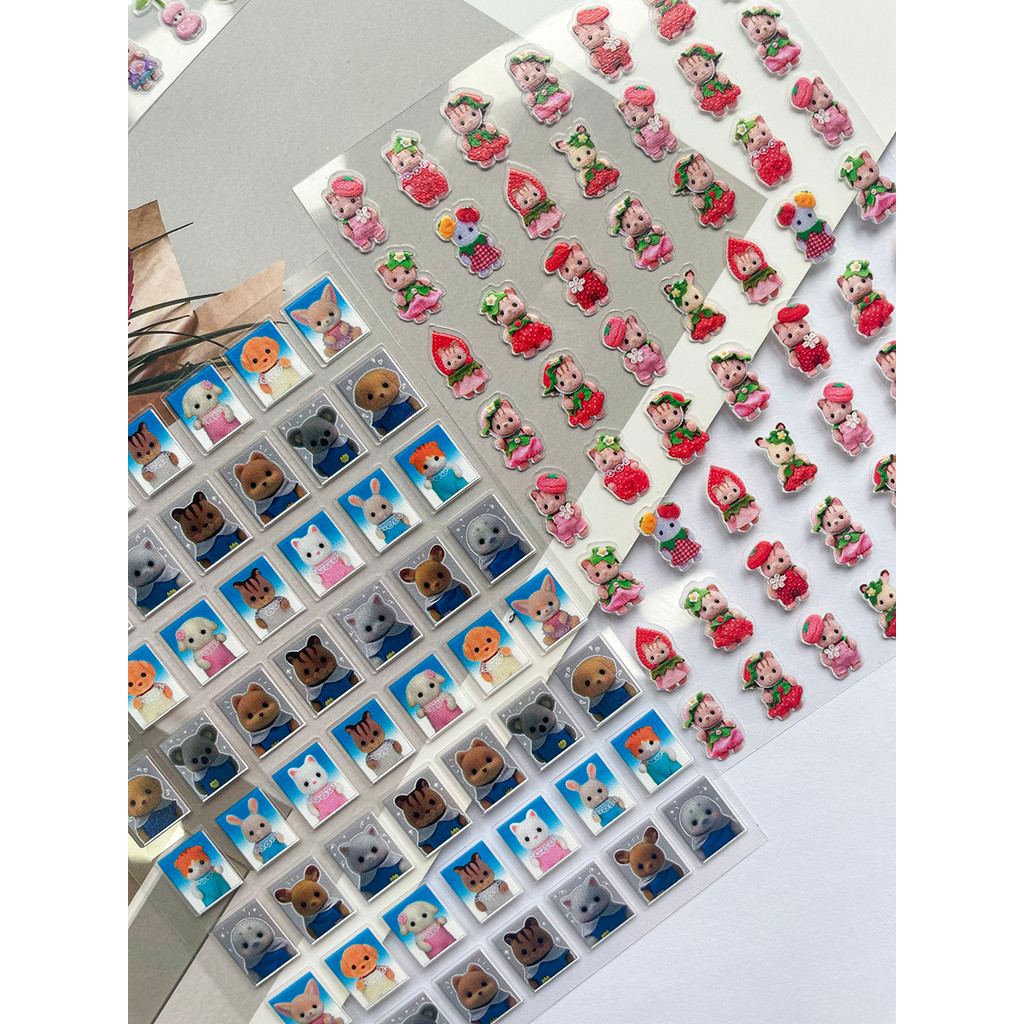 

Cartoon Cute Senbel Family Nail Stickers Diy Stationery Journal Planner Stickers Scrapbook Notebook Decoration Stickers Gift