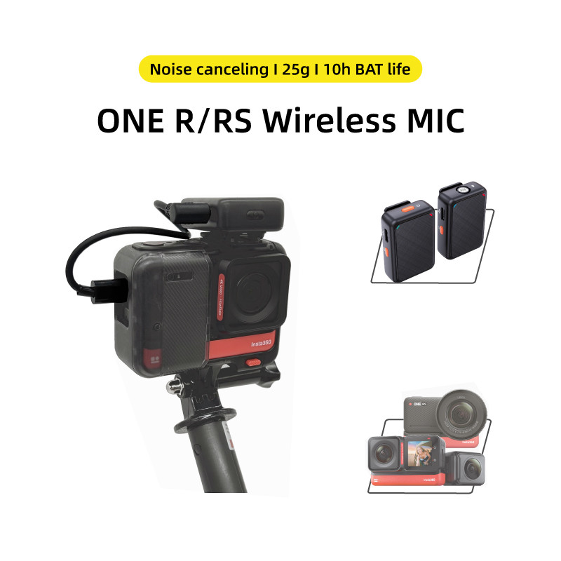 wireless microphone mic for Insta360 One R/RS mic audio no need mic adapter action camera Accessory 