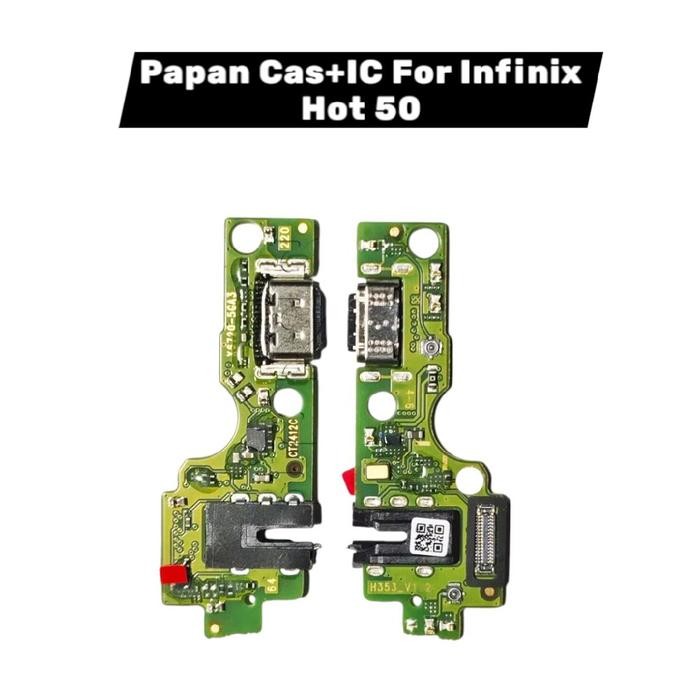 BOARD KONEKTOR CAS INFINIX HOT 50 – PAPAN CHARGER HP INFINIX HOT 50 – FLEXIBLE CONNECTOR CHARGER