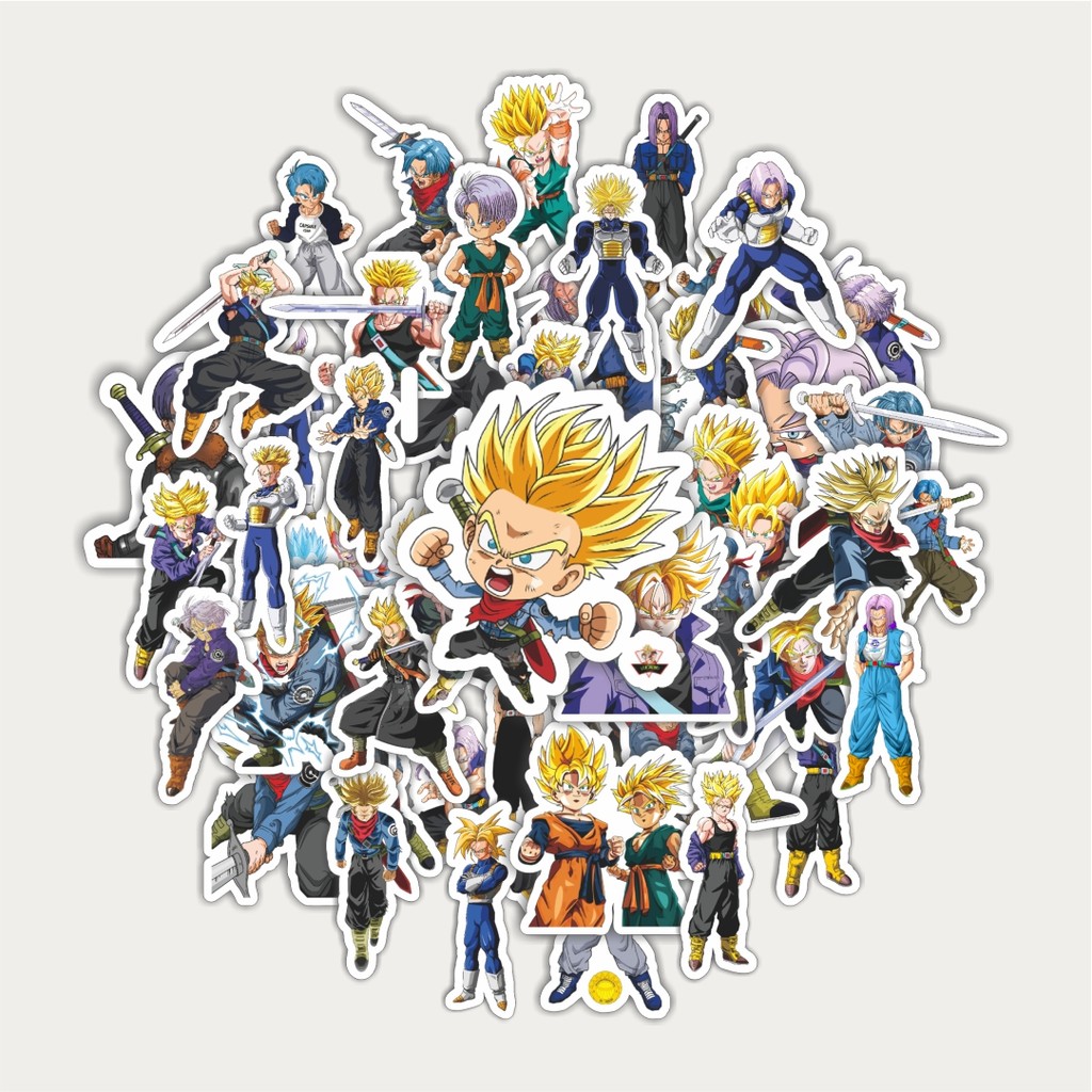 

Sticker Pack Stiker Anime Series Dragon Ball Character TRUNKS| Sticker TUMBLR | Stiker LAPTOP KOPER HELM