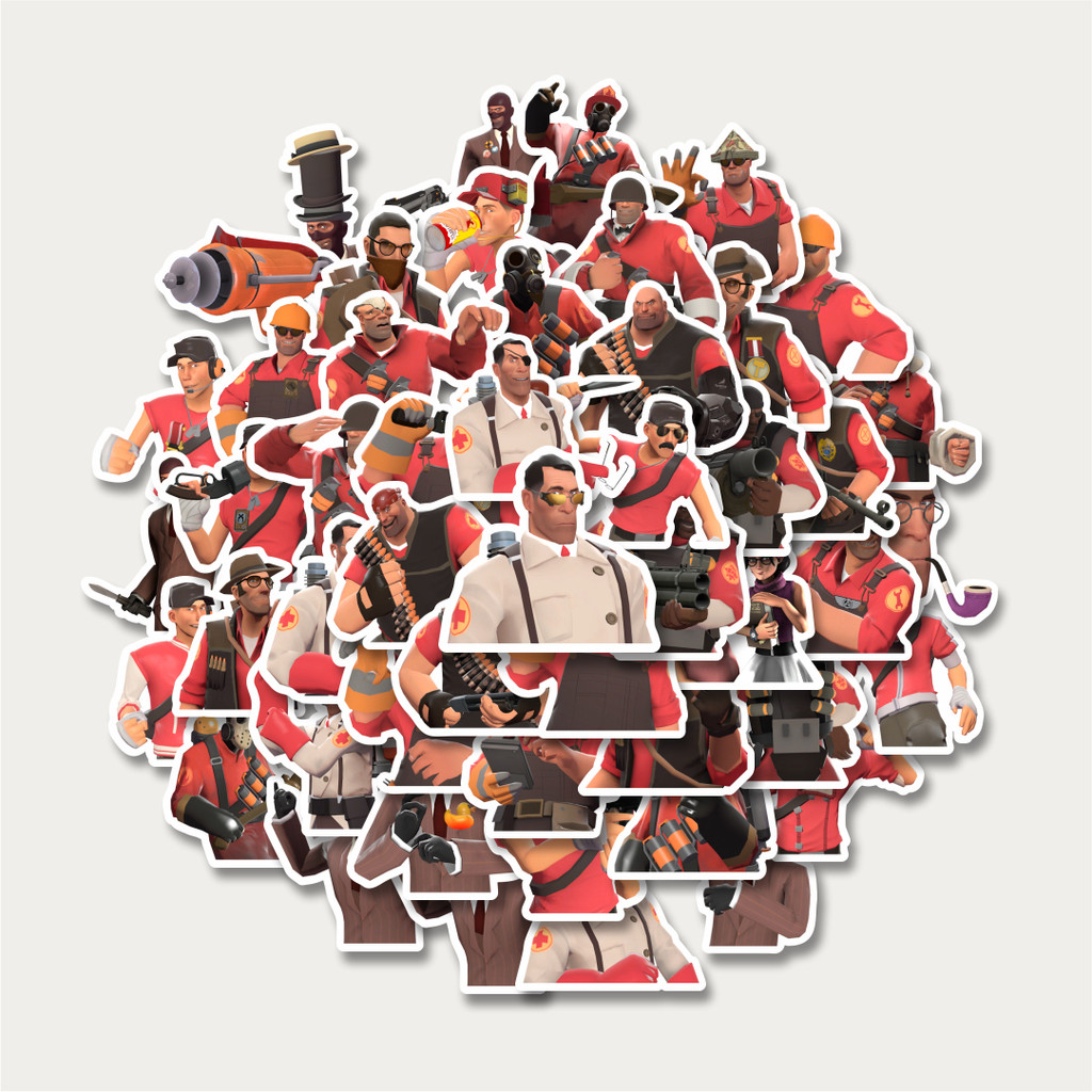 

Sticker Pack Stiker Game Series Team Fortres Character V11 | Sticker TUMBLR | Stiker LAPTOP KOPER HELM