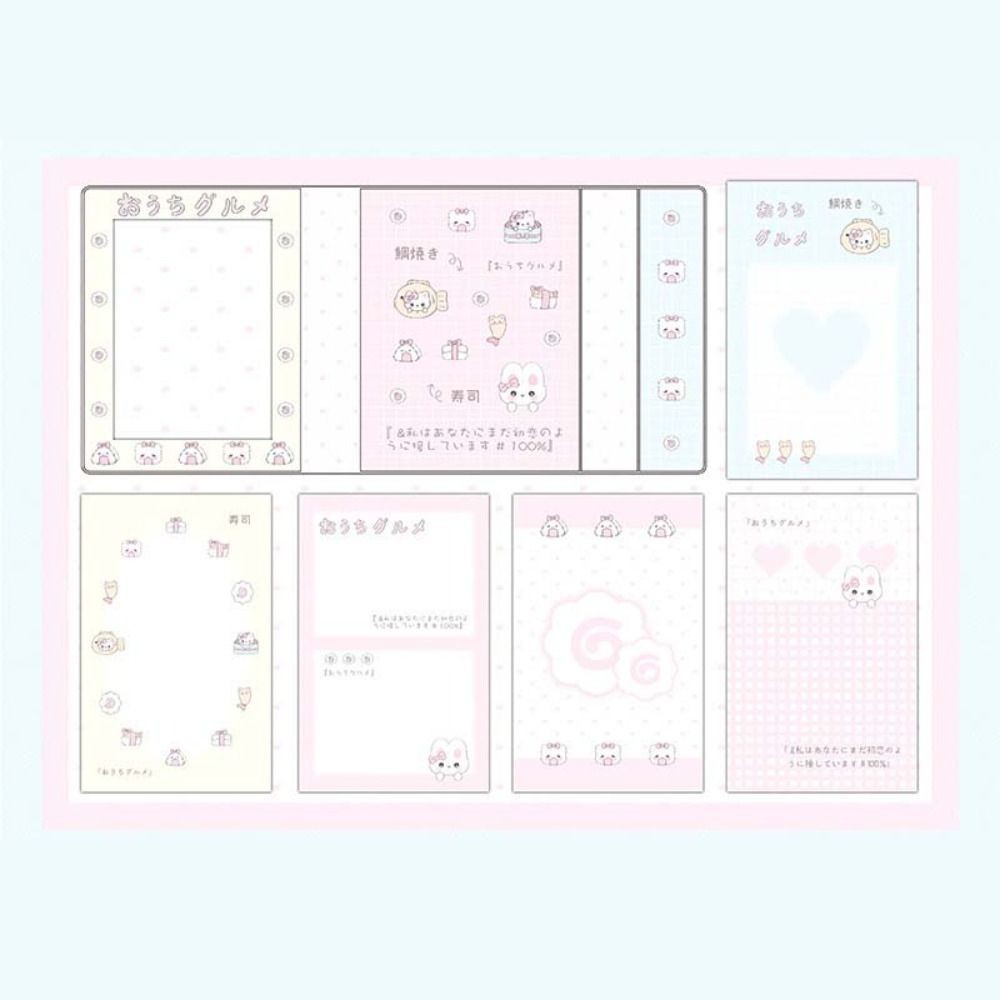 

40Sheet/50Sheet/60Sheet M5 A8 Loose-Leaf Notebook Refill Paper Fish Sushi Cake Inner Refill Binder Paper Pages To Do List 5-hole