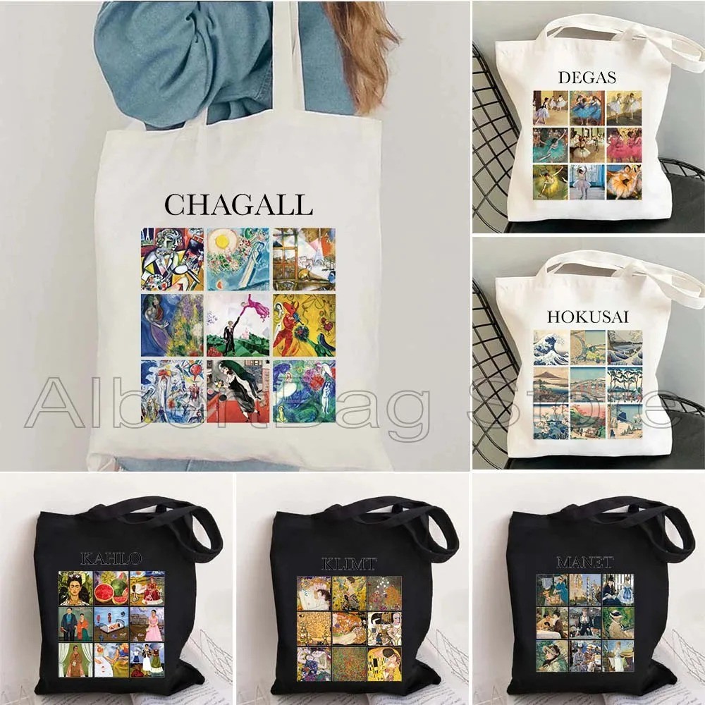 MINISO Monet Van Gogh Degas Klimt Renoir Chagall Hokusai Matisse Art Painting Collage Cute Gifts Wom