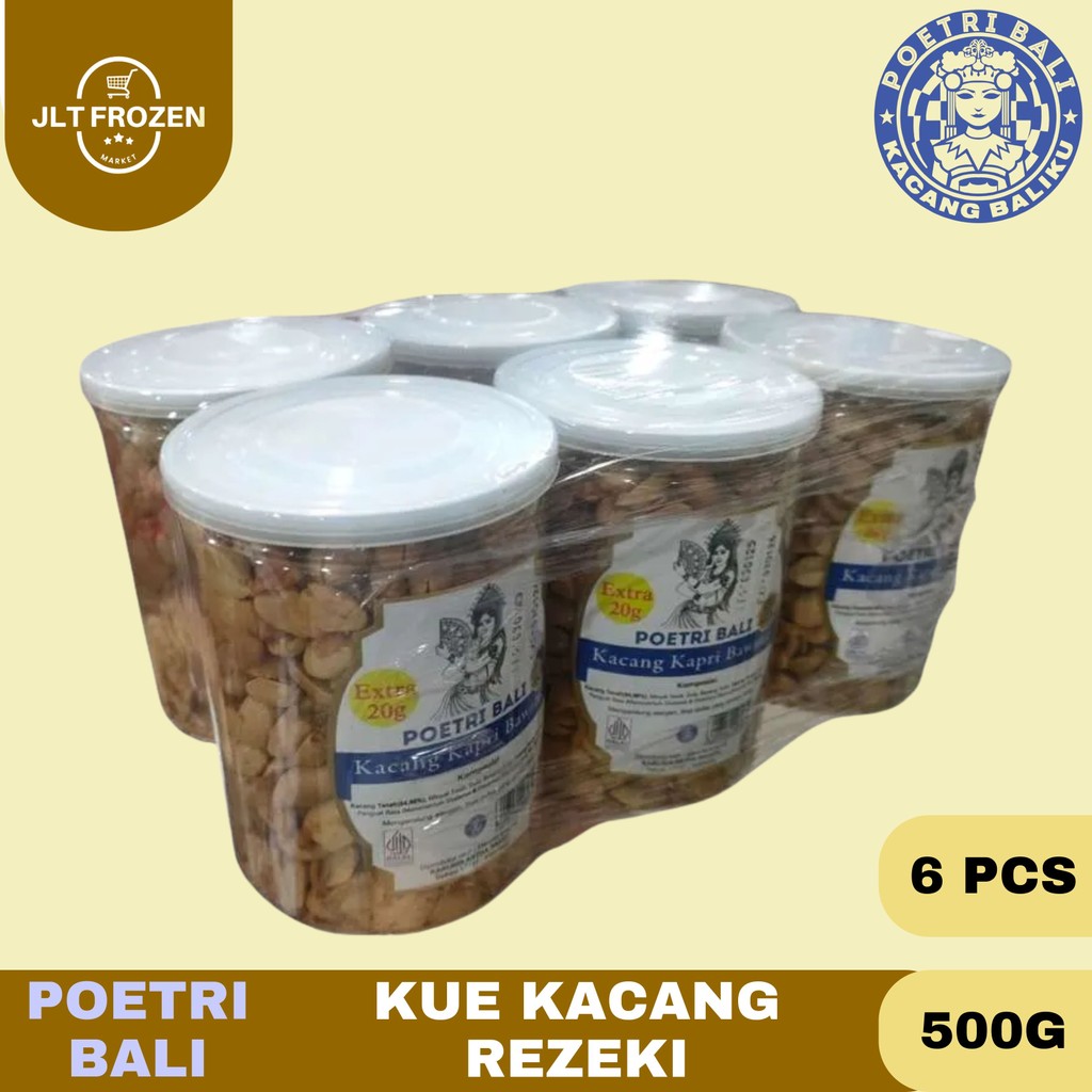 

Poetri Bali Kacang Kapri Bawang 320g - 1 BALL / 6 PCS / Cemilan Kacang Kapri Rasa Bawang
