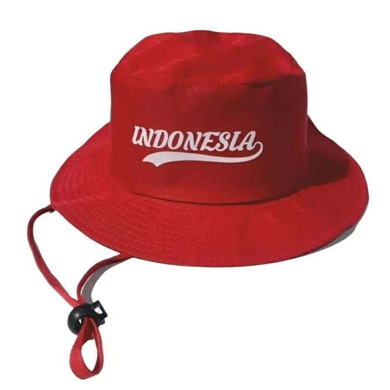 GRATIS BORDIR NAMA - TOPI BUCKET TALI INDONESIA TOPI HUT RI TOPI INDONESIA TOPI KEMERDEKAAN 2025 TOP