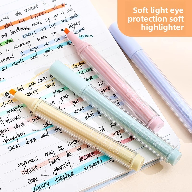 

Kawaii Highlighter PenSet forNote-Taking Cute Pastel Colors Stationery Marker Pens Students Journaling School Supplies Gift Idea