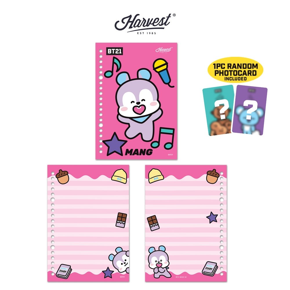 

COD Harvest BT21 Kertas Binder / Loose Leaf - MANG