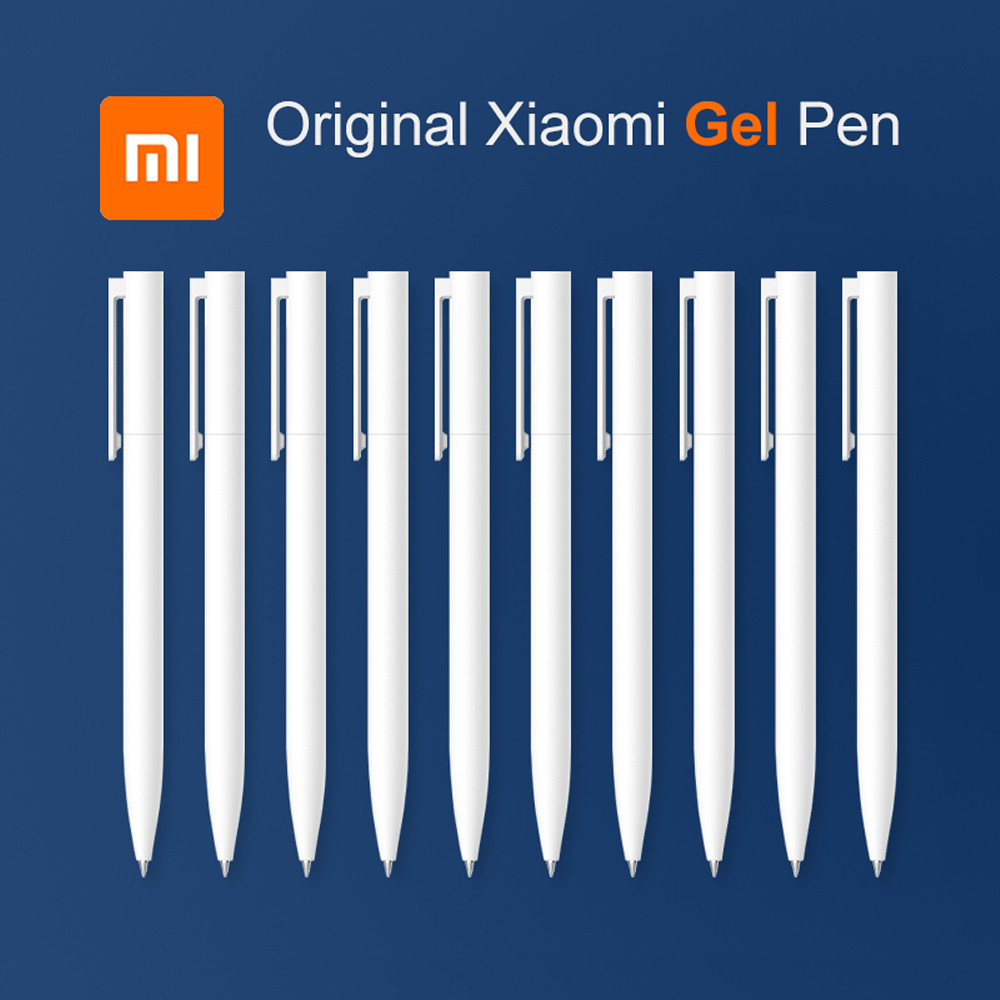 

Original Xiaomi Mi Gel Pen 0.5mm Black Refill No Cap Bullet Pen Smooth Switzerland MIKRON Nib Japanese Ink OEM Blue Refills