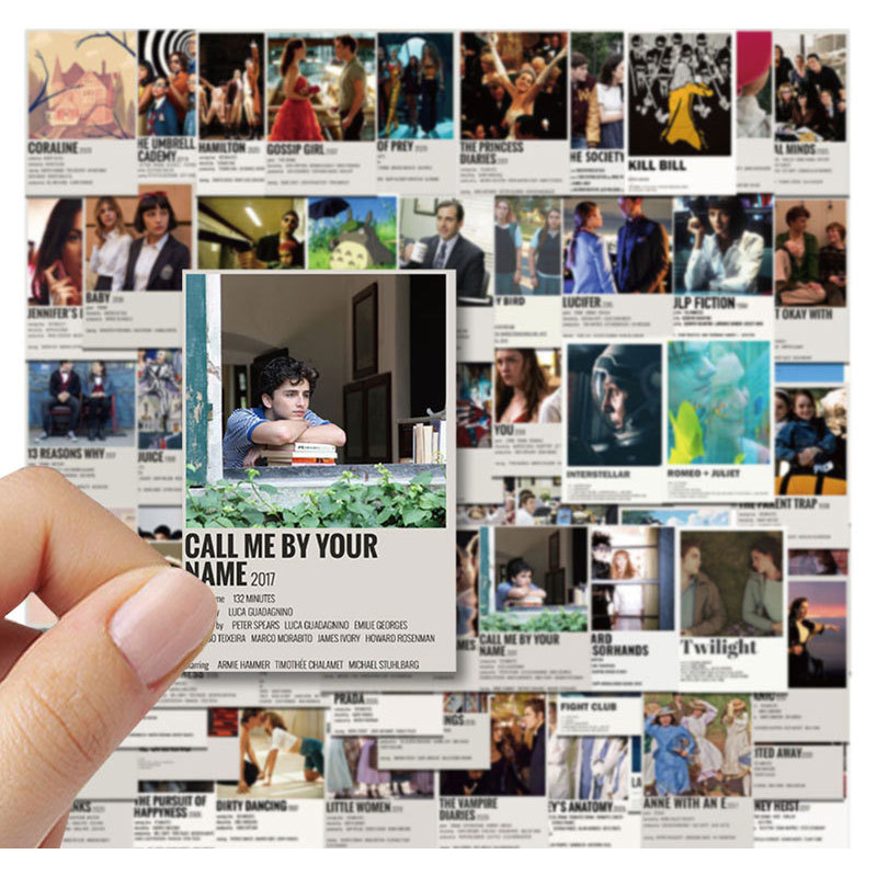 

64PCS Classic Movie Anime Stickers Mixed Poster Kids Toys DIY Phone Laptop Luggage Scrapbook Car Graffiti Gift Small Sticker