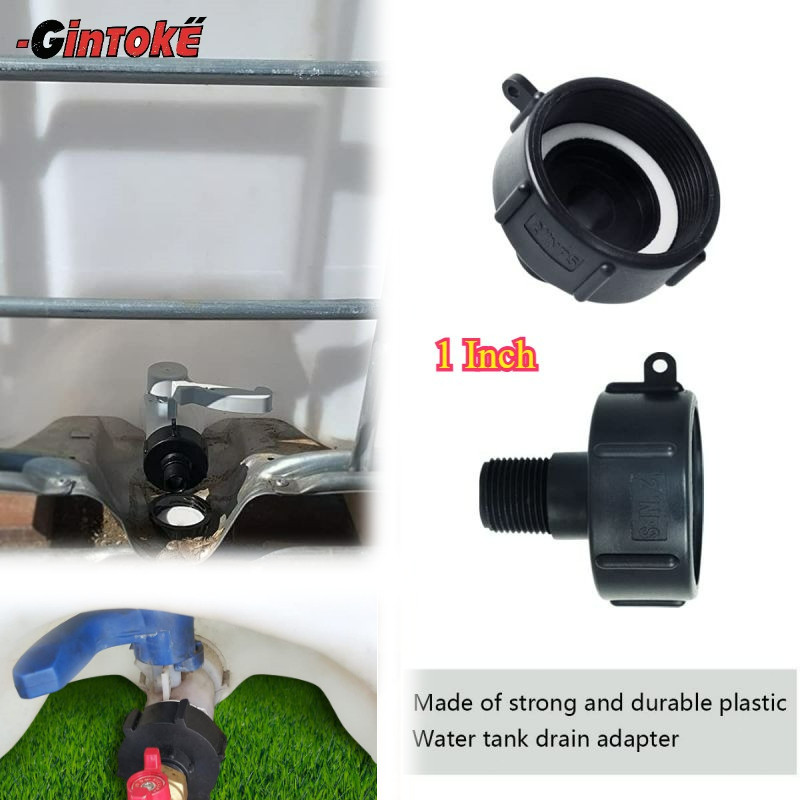 IBC Tank Adapter Tutup Toren IBC Ke Drat Luar 1 Inch Adaptor Tangki IBC/Toren Ibc Lubang 1" Adapter 