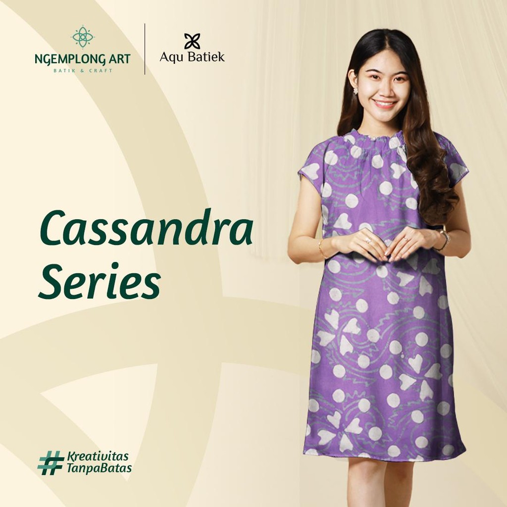Ngemplong Art - Daster Cassandra Batik Cap/ Daster Anak Muda Rayon Baju Tidur