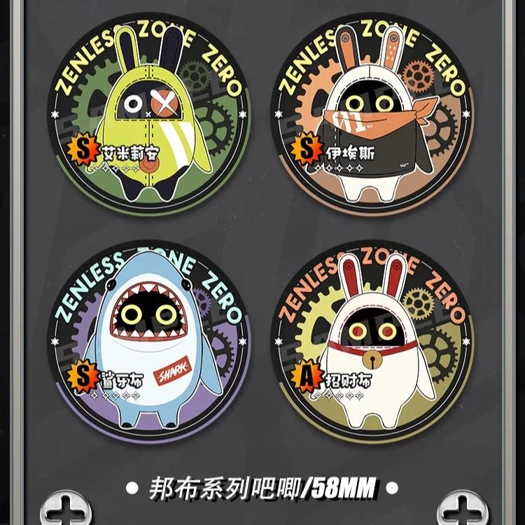 Anime Zenlne Zero Bangboo Game Cosplay Acrylic Pendant Key Chain Cute Brooch Badge Itabag Button Amb