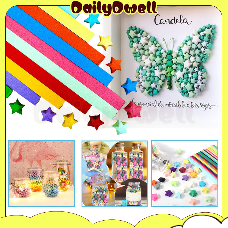 

diy kertas bintang warna warni/star origami paper, quilling/kertas bintang warna warni /
