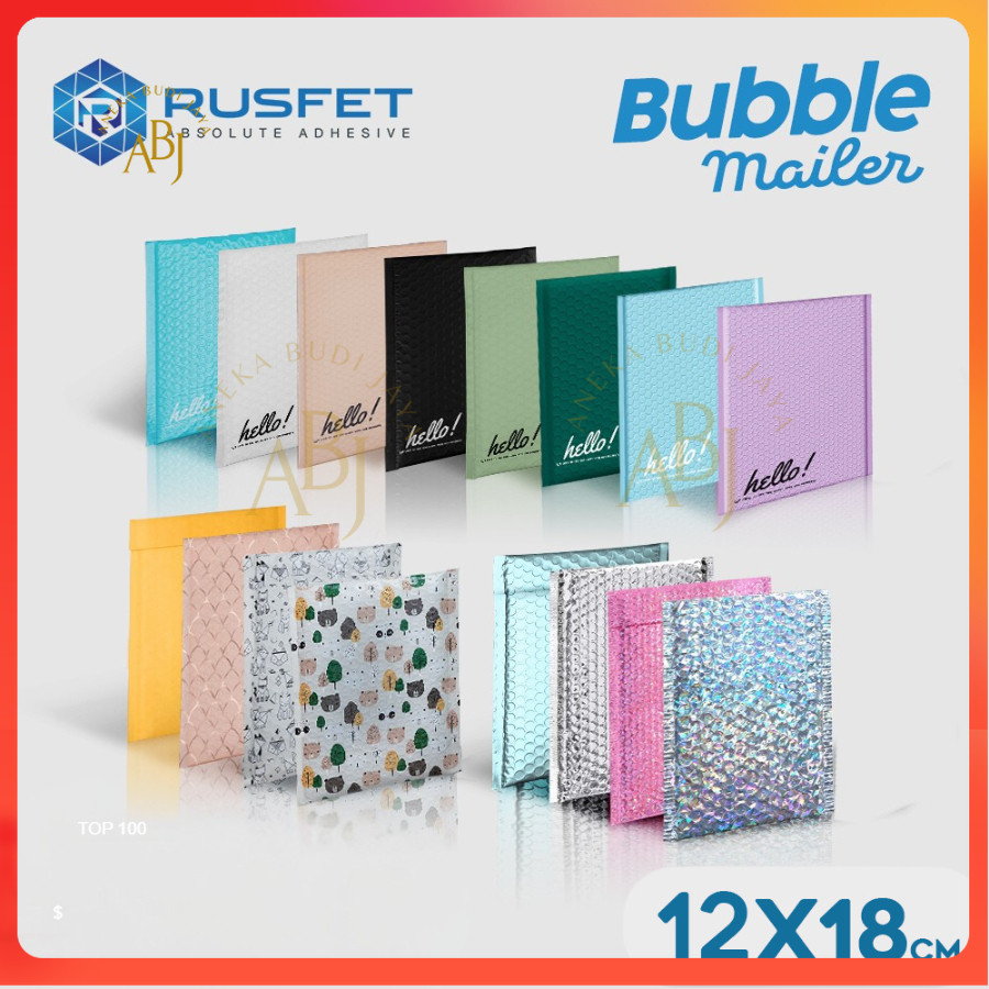 

Amplop Bubble - Bubble Mailer Rusfet 12cm x 18cm -
