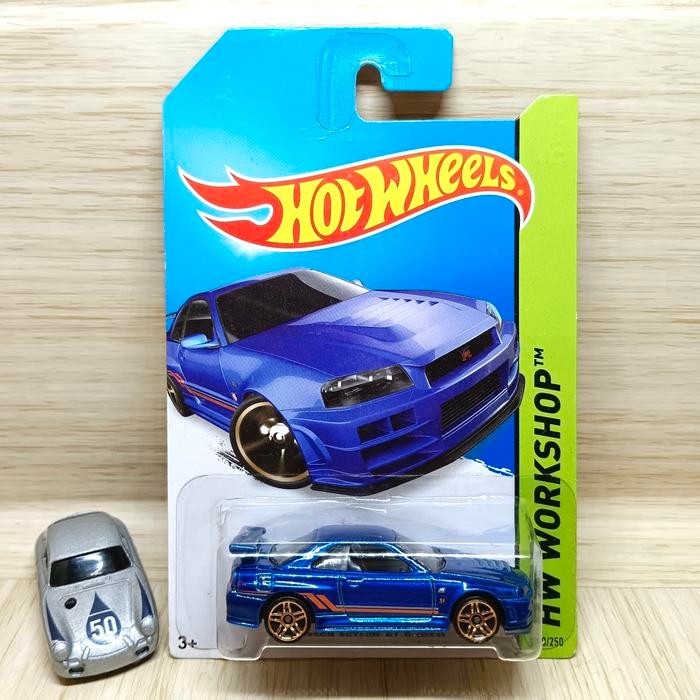 SLK99 Hot Wheel Nissan Skyline GTR R34 Biru