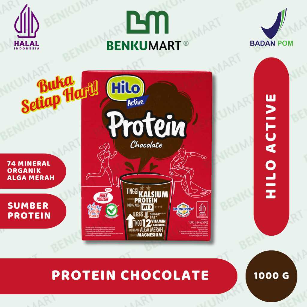 

HiLo Active Chocolate 1000 gram - Susu Tinggi Kalsium | HiLo ACTIVE (1 Kg)