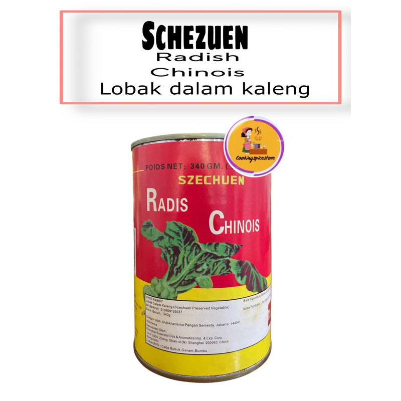 

Radis Chinois Radish Cacoi Acar Lobak Kaleng 340 Gram / Lobak Szechuen Radis Chinois / Preserved Vegetable / Lobak Putih / chachoi / ca coi