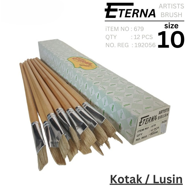 

Kuas Cat Lukis Eterna No 10 Artists Brush Gambar Set per Lusin