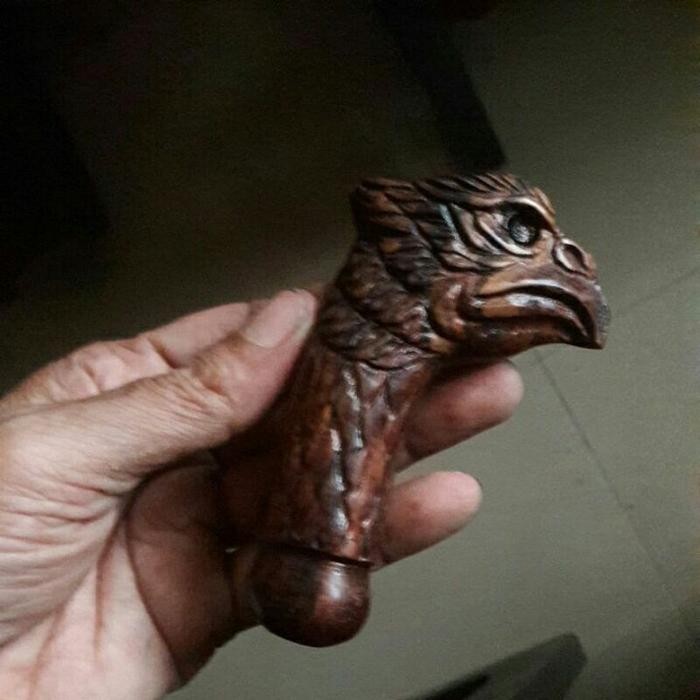 

Termurah !! deder keris gagang piso kayu galih asem ukir burung gelang pasti murah