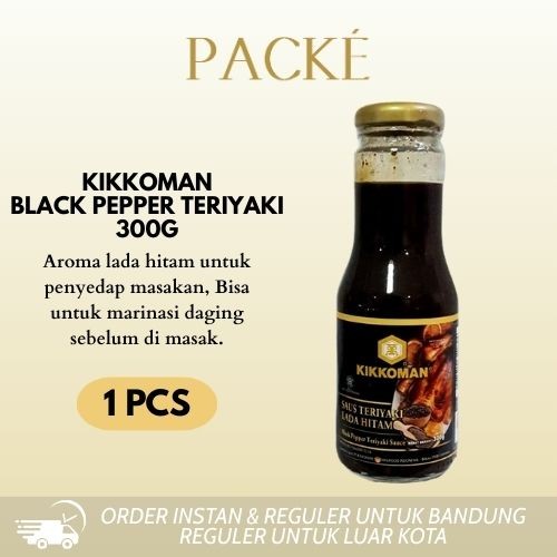 

Kikkoman Black Pepper Teriyaki Sauce Halal Saus Teriyaki Lada [300g]