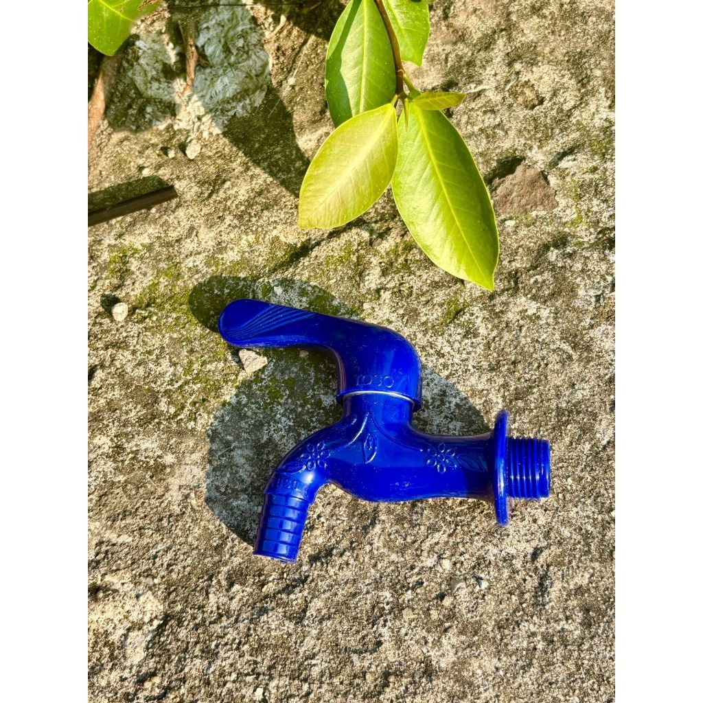 Kran Plastik Tembok engkol 1/2 INC Keran Air 1/2" Kran air 1/2 inch Kran PVC Plastik Engkol kran Tem