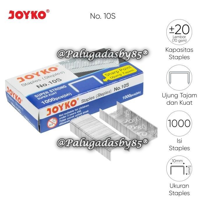 

(1 Kotak Kecil) GROSIR Staples JOYKO No.10S / Refill Stapler Joyko No. 10 (1 Kotak Kecil)