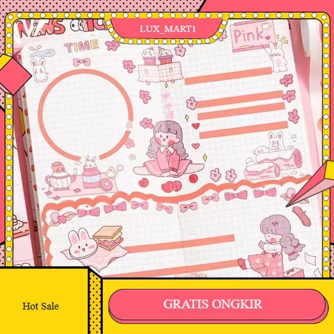 

【LUX_M1】FLASH SALE!! Buku Jurnal Hardcase Notebook Lucu YoYo week Notebook 80 lembar Buku catatan