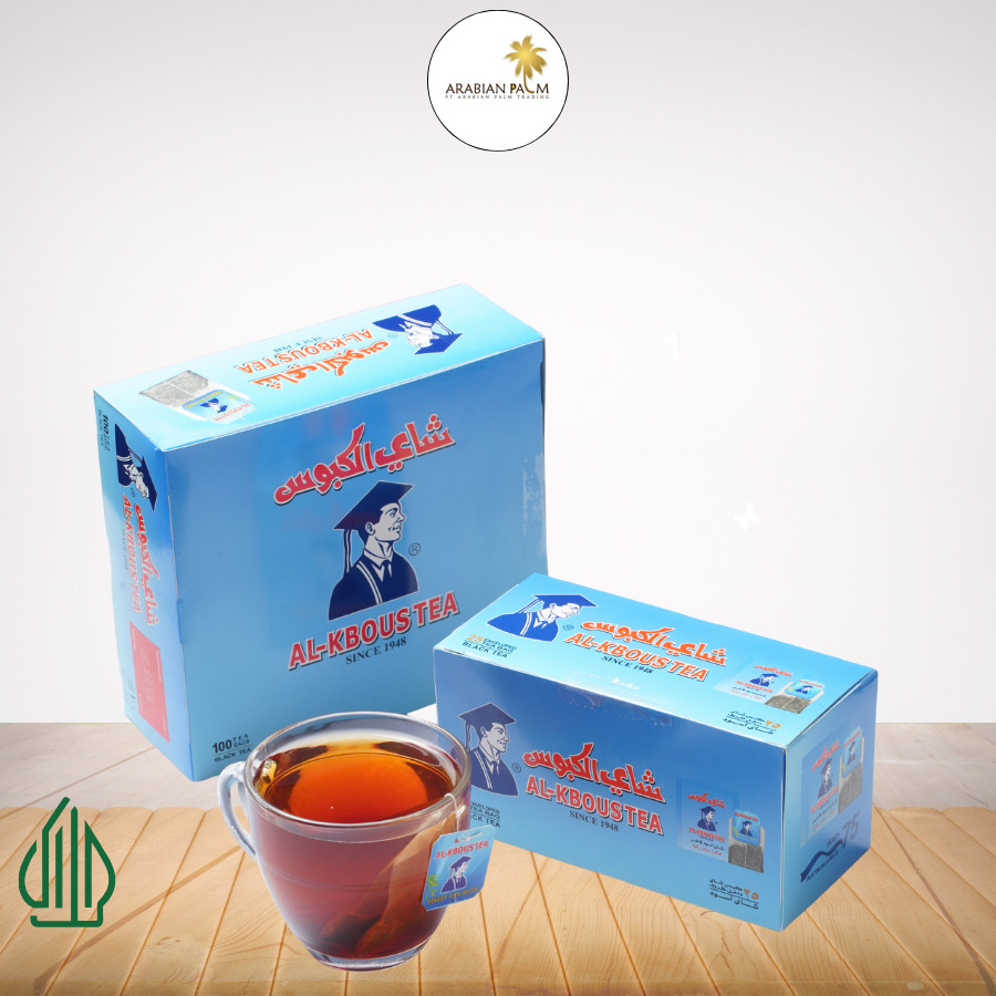 

Teh Celup Al-Kbous – 100% Teh Hitam Murni | Isi 25 Kantong dan 100 Kantong