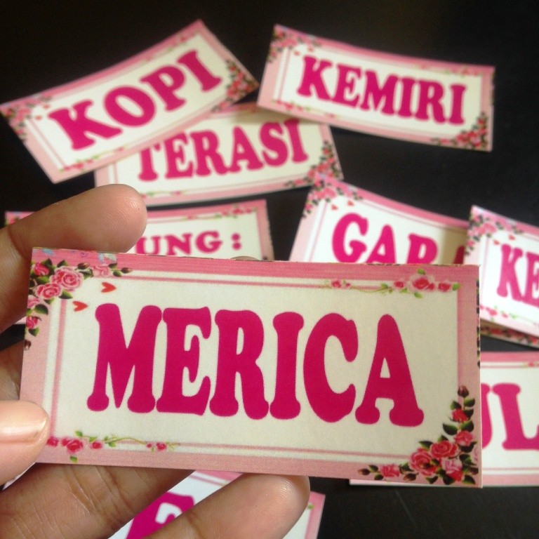 

(KODE P14) STIKER BUMBU | LABEL BUMBU | STIKER BUMBU DAPUR | NAMA BUMBU | STIKER WATERPROOF | STIKER TAHAN AIR DAN MINYAK | STIKER GULA | STIKER KOPI | STIKER SUSU | STIKER TEH | STIKER TEPUNG | STIKER DAPUR