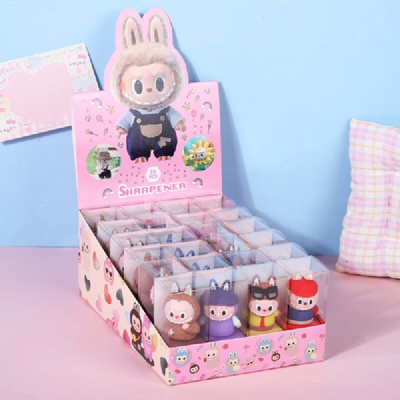 

Cartoon Labu Student Cute Pencil Sharpener New Cartoon Soft Rubber Pencil Sharpener Portable Manual Sharpener Learning Supplies