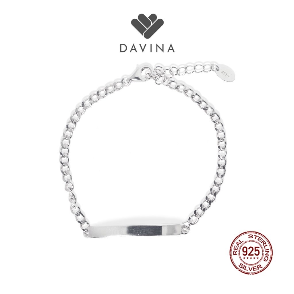 Davina Jaques Bracelet Sterling Silver 925 - Gelang Unisex Perak S925 Pria Wanita