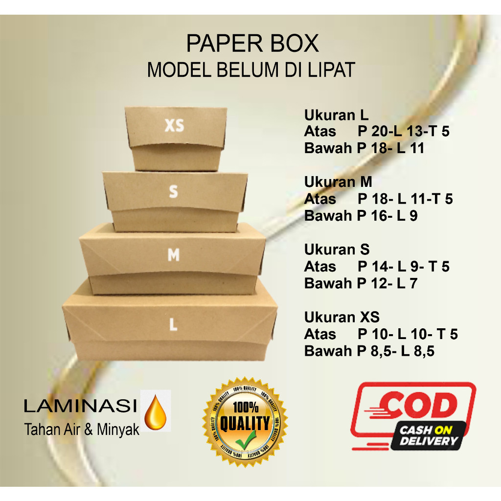 Lunch Box ( ISI 100 PCS ) Dus Kemasan Makanan Kekinian Wadah Tempat Nasi Ayam