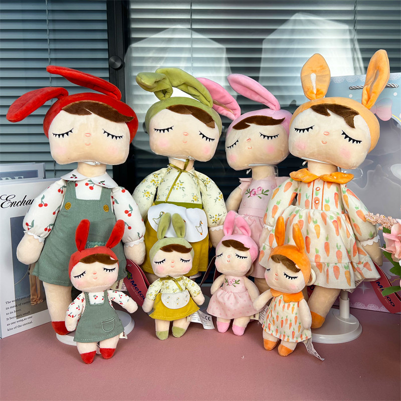 Metoo Angela Pastoral Bunny Princess Doll,Rural Style Stuffed Plush Cute Toy Kids Birthday Gifts for