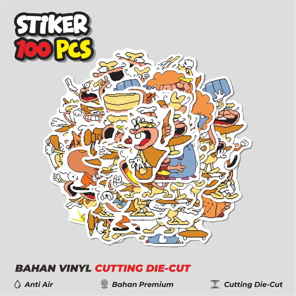 

Terbaru! 50 pcs Stiker Pizza Tower V5 Dekorasi Lucu Kreatif untuk Notebook, Skateboard, HP