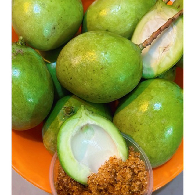 

Mangga telor muda 1kg + Bumbu Buah special Qey 100ml