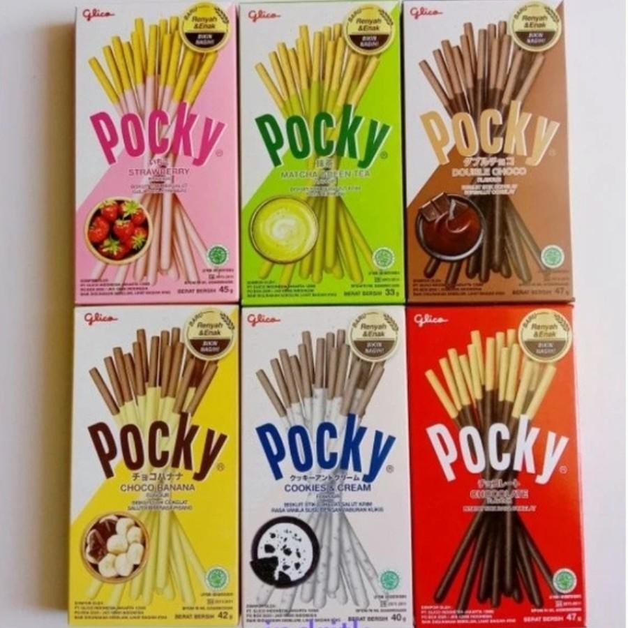 

Glico Pocky Stick Biscuit All Variant Stick Biscuit Coklat Stroberi 37gr - 47gr