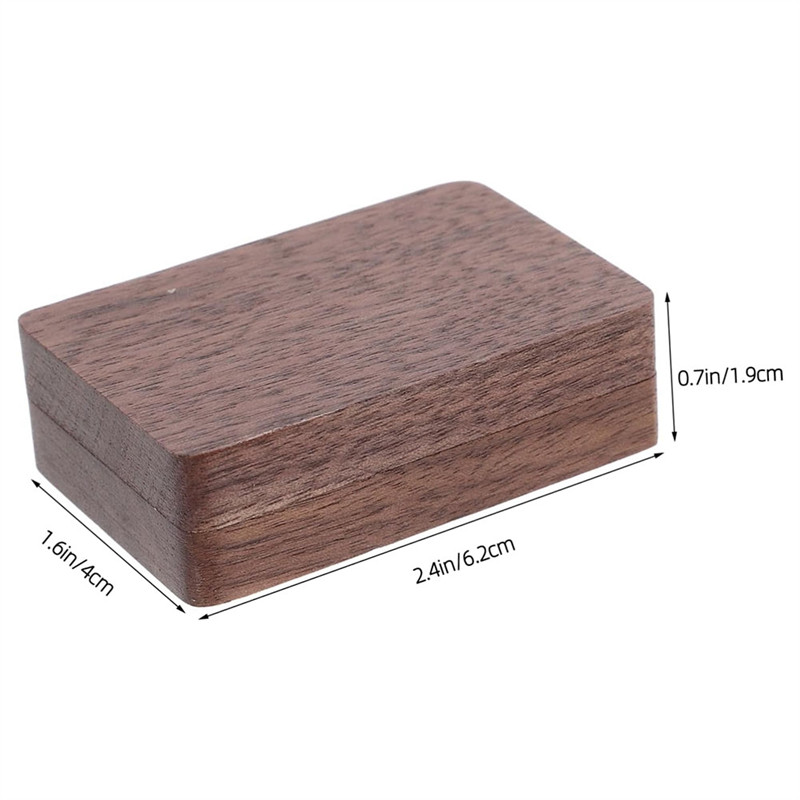 

L55A-Compact Paint Organization: 6-Grid Empty Palette In Black Walnut, Ideal For Travel